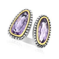 Rose de France Amethyst Silver Ring
