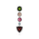Mozambique Garnet Silver Pendant (MONOSONO COLLECTION)
