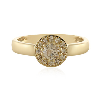 9K I3 Brown Diamond Gold Ring