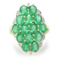 Nova Era Emerald Silver Ring