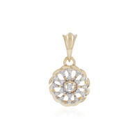 9K SI1 (H) Diamond Gold Pendant