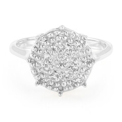White Topaz Silver Ring