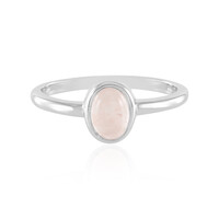 Rose Quartz Silver Ring