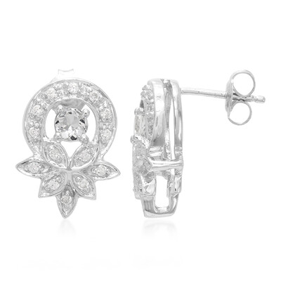 Himalayan Beryl Silver Earrings
