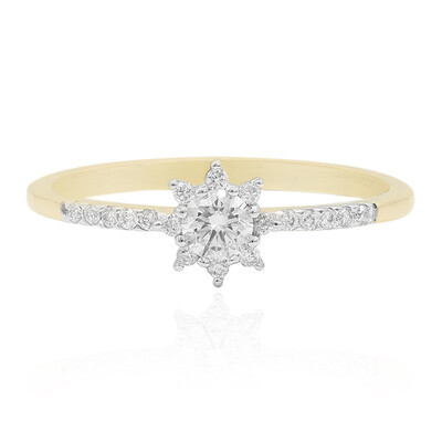 14K SI1 (G) Diamond Gold Ring (Annette)