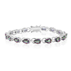 Mystic Quartz Silver Bracelet