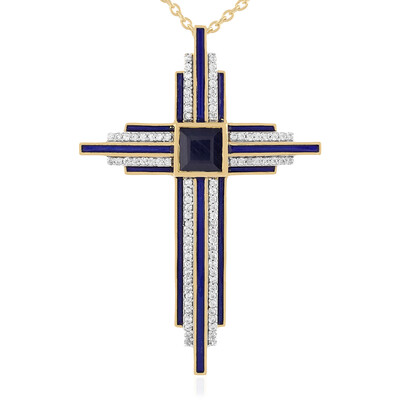 Blue Sapphire Silver Necklace