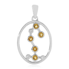 Citrine Silver Pendant