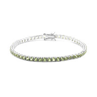 Burmese Peridot Silver Bracelet