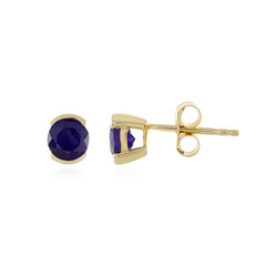 Madagascar Blue Sapphire Silver Earrings