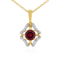 Lindi Garnet Silver Necklace
