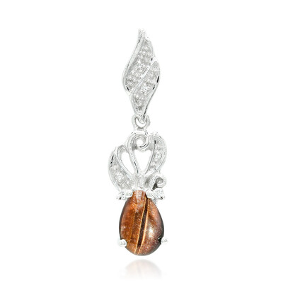 Red Tiger´s Eye Silver Pendant