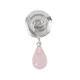 Rose Quartz Silver Pendant