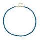 Neon Blue Apatite Silver Necklace