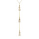 9K I2 Champagne Diamond Gold Necklace (de Melo)