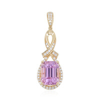 14K Patroke Kunzite Gold Pendant (AMAYANI)