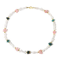 White Quartz Silver Necklace