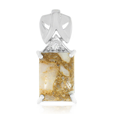 Dinosaur Bone Silver Pendant