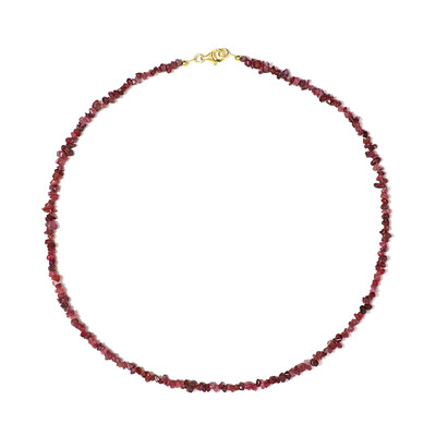 Noble Red Spinel Silver Necklace