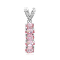 Padparadscha Sapphire Silver Pendant