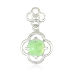 Imperial Chrysoprase Silver Pendant