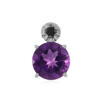 Zambian Amethyst Silver Pendant