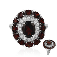 Garnet Silver Ring