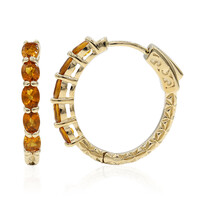 Madeira Citrine Silver Earrings
