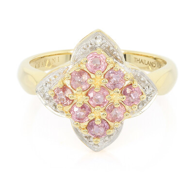18K Unheated Padparadscha Sapphire Gold Ring (AMAYANI)