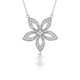 White Freshwater Pearl Silver Necklace