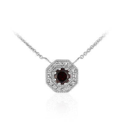 Mozambique Garnet Silver Necklace
