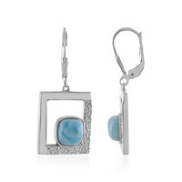 Larimar Silver Earrings