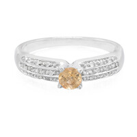 Yellow Sapphire Silver Ring