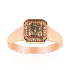 14K VS1 Argyle Rose De France Diamond Gold Ring