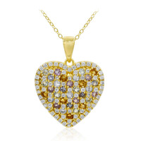Green Amethyst Silver Necklace