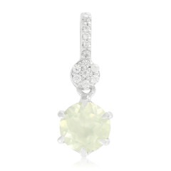 Prehnite Silver Pendant