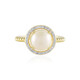 White Freshwater Pearl Silver Ring