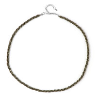 Pyrite Silver Necklace