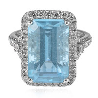 14K AAA Brazilian Aquamarine Gold Ring (CIRARI)