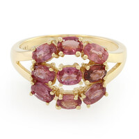 18K Unheated Padparadscha Sapphire Gold Ring (AMAYANI)