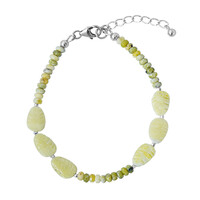 Lizardite Silver Bracelet
