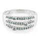 Fancy Diamond Silver Ring