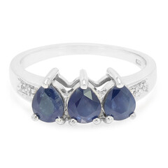 Blue Sapphire Silver Ring