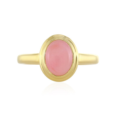 Pink Opal Silver Ring
