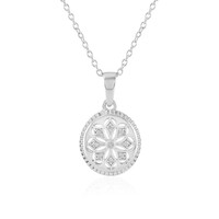 I2 (J) Diamond Silver Necklace