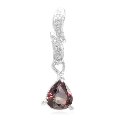 Unheated Colour Change Sapphire Silver Pendant