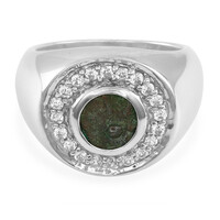 Ancient Widows Mite Coin Star Silver Ring