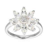 White Topaz Silver Ring