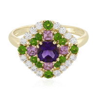 9K Zambian Amethyst Gold Ring (Adela Gold)