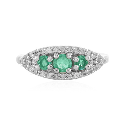 Ethiopian Emerald Silver Ring
